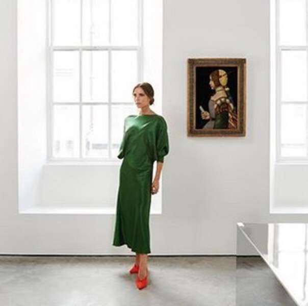 22 juin: préparant une vente aux enchères chez Sotheby's, Victoria joue la green attitude.