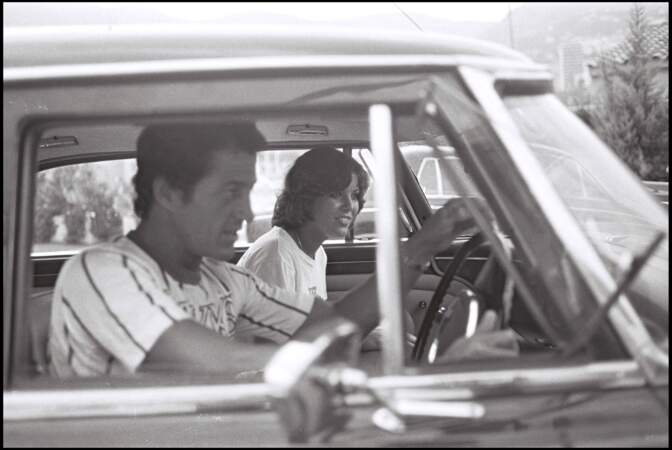 Caroline de Monaco et son premier mari Philippe Junot, à Monaco, en août 1976