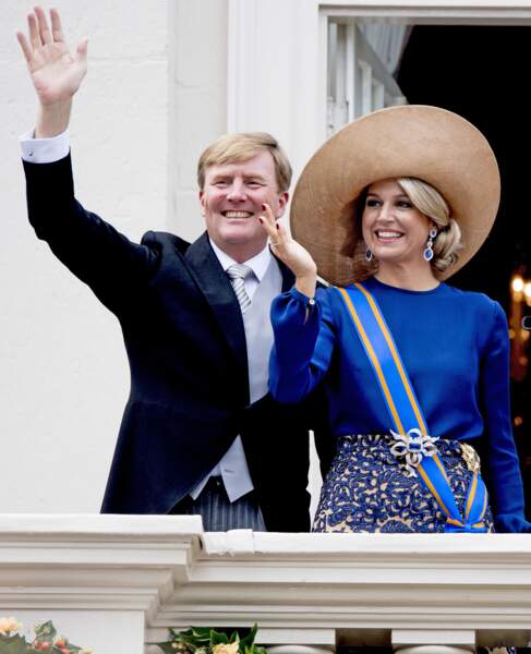 La reine Maxima recycle son chapeau fétiche à La Haye, septembre 2016