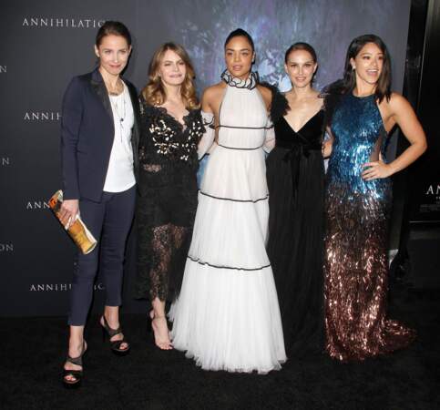 Tuva Novotny, Jennifer Jason Leigh, Tessa Thompson, Natalie Portman, Gina Rofriguez à la première de 'Annihilation'