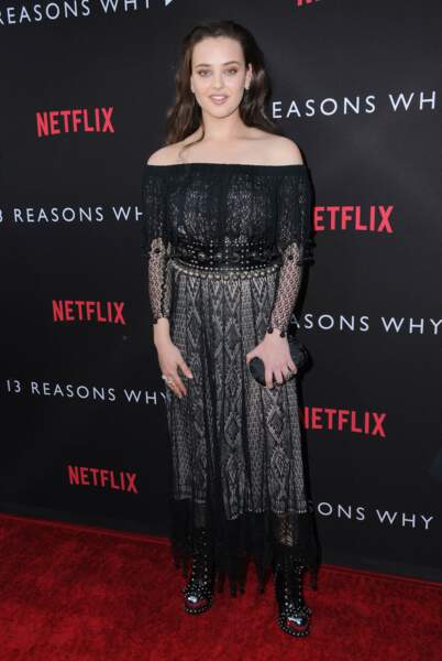 Katherine Langford, pour la premiere de la série Netflix "13 reasons why"