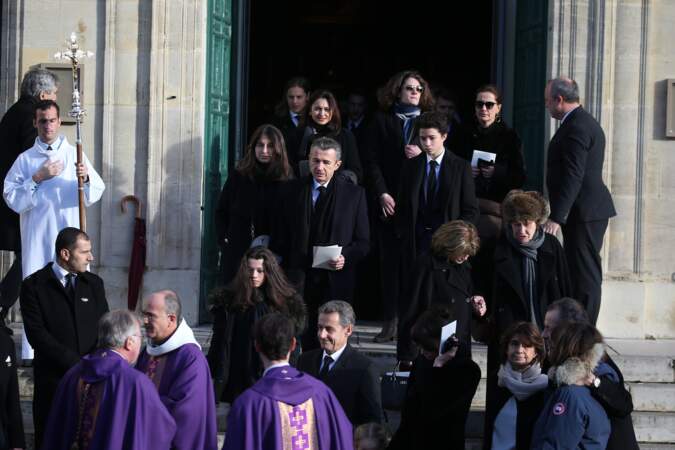 François Sarkozy et ses filles Anastasia et Katinka, Nicolas Sarkozy et Carla Bruni-Sarkozy, Guillaume Sarkozy