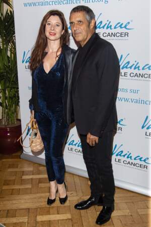 Julien Clerc et sa femme Hélène Grémillon lors de la soirée de Gala "Vaincre Le Cancer" le 11 septembre 2018.