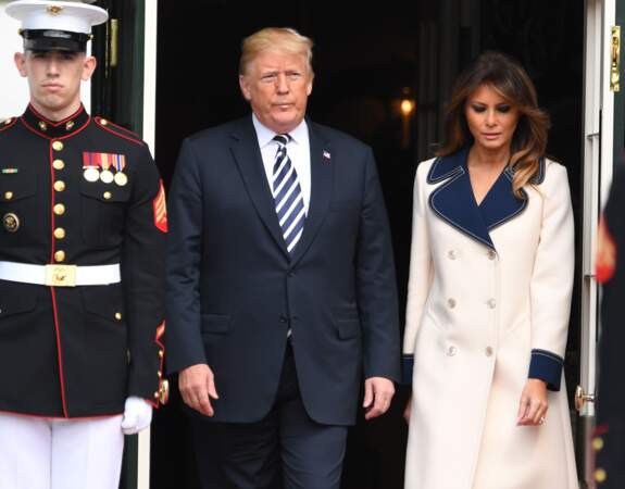 Melania Trump et Donald Trump, à la Maison Blanche, le 18 septembre 2018