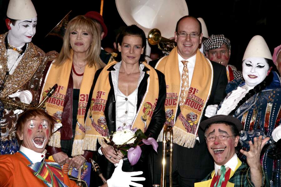 Au Festival de Cirque de Monte Carlo avec la Princesse Stéphanie et le Prince Albert II, en 2007.