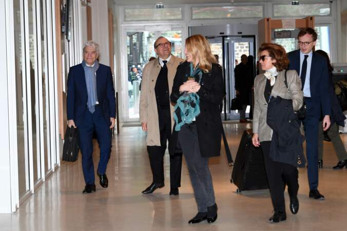 Bernard Tapie et son épouse Dominique à leur arrivée au tribunal correctionnel de Paris, le 4 avril 2019