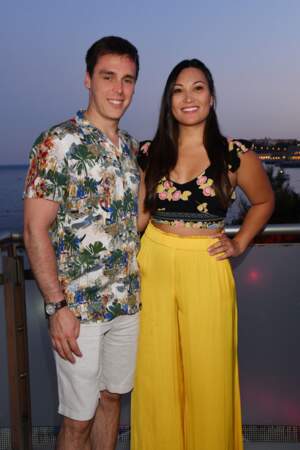 Louis Ducruet et Marie Chevallier, sa future épouse âgés de 25 ans à Monaco le 13 juillet 2019