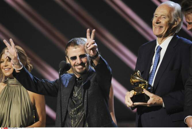 Avec Ringo Starr aux Grammy Awards en 2008