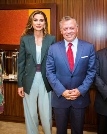 Le roi Abdallah II de Jordanie et la reine Rania