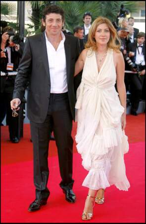 Patrick Bruel et Amanda Sthers lors de la montée des marches du festival de Cannes, en 2007