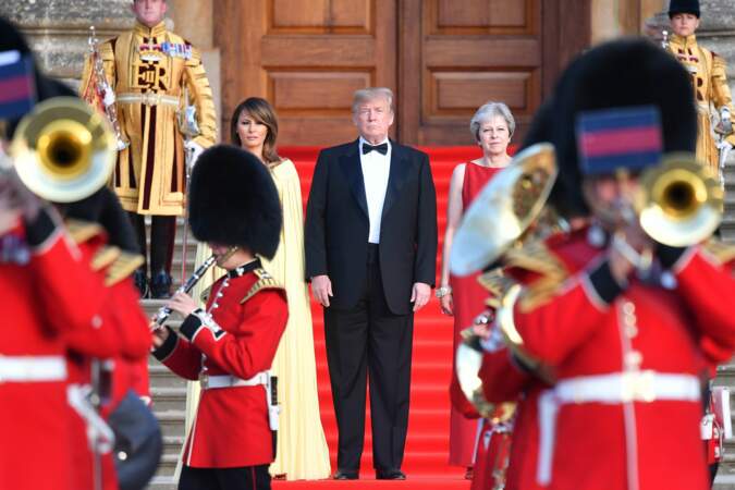 Donald Trump et son épouse sont arrivés à Londres jeudi 12 juillet.