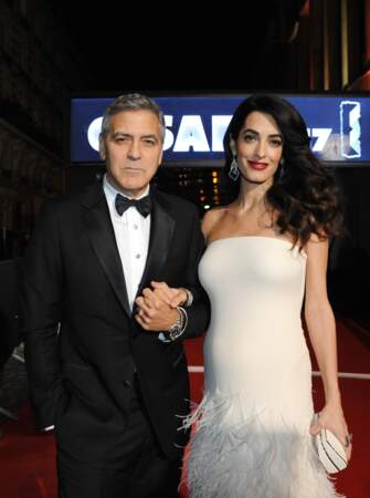 George et Amal Clooney à la cérémonie des César, février 2017