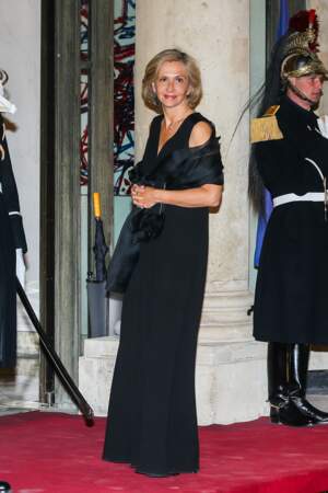 Valérie Pécresse portait une longue robe noire chic pour ce dîner d'État à l'Élysée