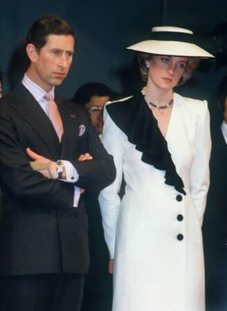 Lady Diana et le prince Charles, au Japon, en 1986
