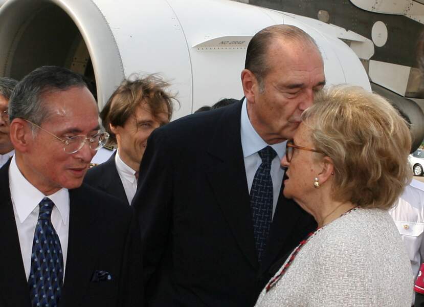 Le président Français Chirac en visite d'Etat au Royaume de Thaïlande, à Bangkok, en Thaïlande Le 17 février 2006.