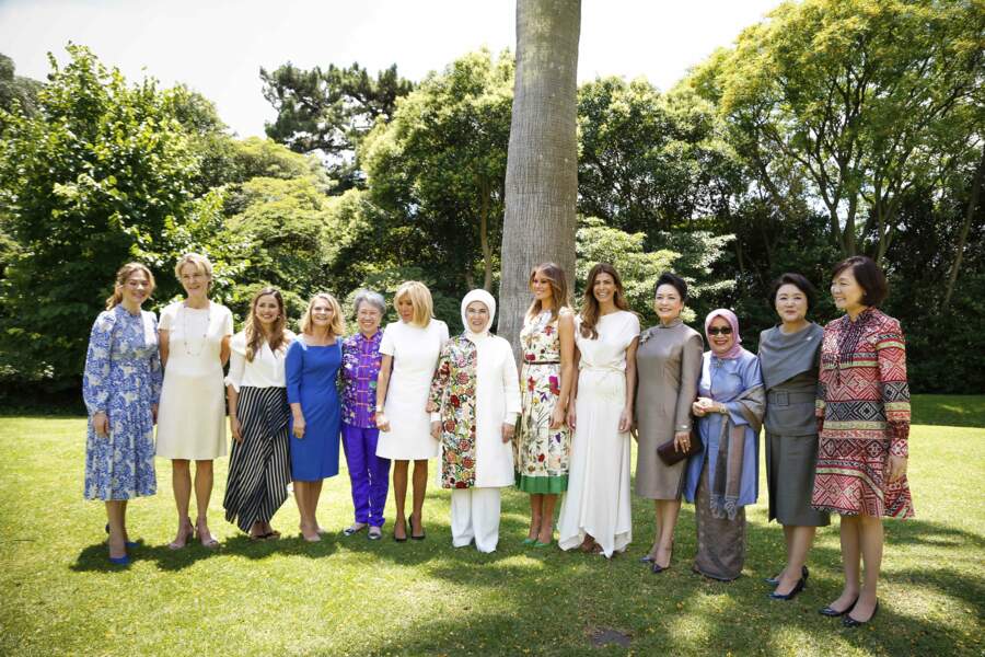Photo officielle des Premières dames lors du G20 de Buenos Aires le 30 novembre 2018
