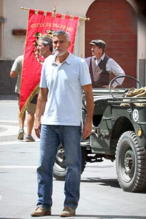 George Clooney, rétabli après son accident de scooter sur le tournage de Catch 22