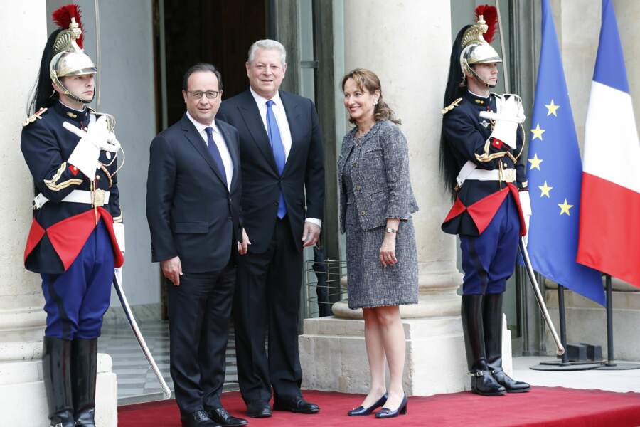 Réception d'Al Gore à l'Elysée le 18 mai 2015