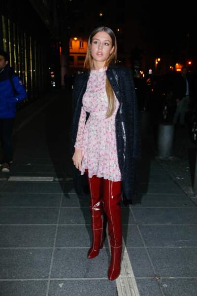 L'actrice française Adèle Exarchopoulos a assisté au dernier défilé Haute Couture de Giambattista Valli.
