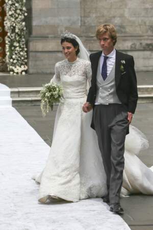 Alessandra de Osma (en robe Jorge Vazquéz) et Christian de Hanovre lors de leur mariage le 16 mars 2018 à Lima