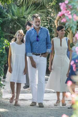 Letizia et Felipe d'Espagne ont profité d'une journée en famille à Majorque