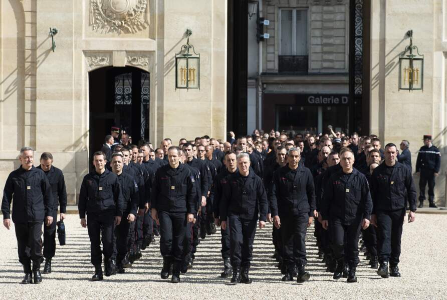 Ils étaient 270 pompiers à être reçus à l'Elysée, ce 18 avril
