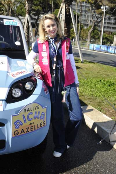 Jazmin Grace Grimaldi tout sourire au Rallye Aïcha des Gazelles à Nice