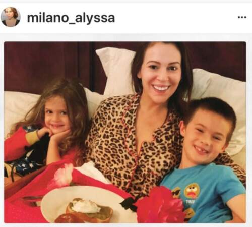 Alyssa Milano et ses enfants