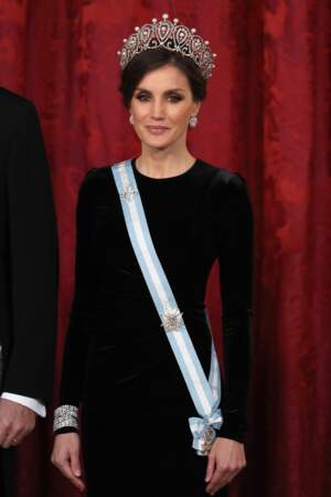 La reine Letizia d'Espagne arbore pour la première fois une superbe tiare signée Cartier