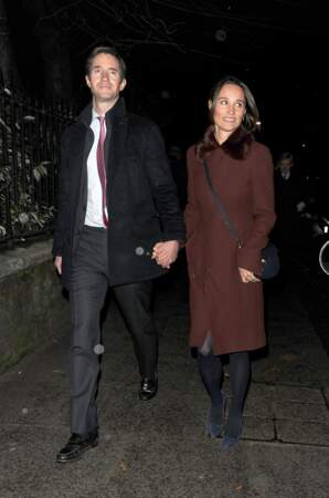 Pippa Middleton et son époux James Matthews, arrivant à l'église St Luke de Londres, le 4 décembre 2018