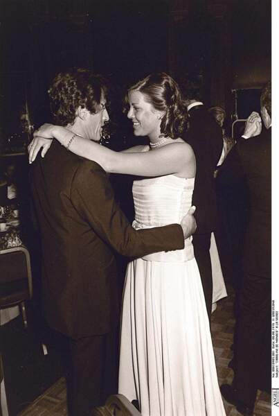 Caroline de Monaco et Philippe Junot, en 1977 lors d'une soirée en faveur de l'UNICEF 