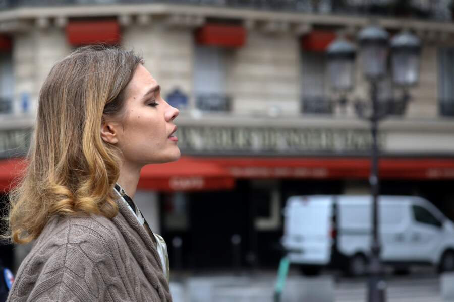Natalia Vodianova semblait très touchée par l'incident qui s'est produit à Notre-Dame de Paris