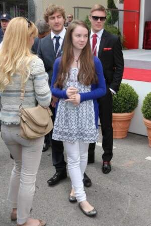 La princesse Alexandra de Hanovre au Grand Prix de Formule 1 de Monaco le 25 mai 2014