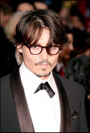 Johnny Depp lors de la 80e cérémonie des Oscars en 2008