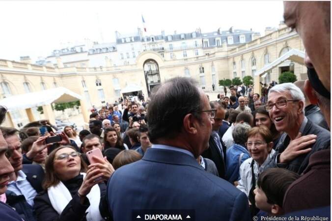 Journée du patrimoine Francois Hollande à l' Elysee