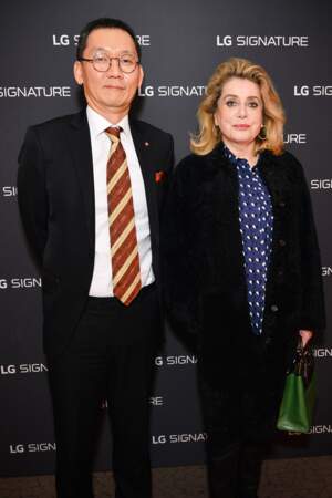 Catherine Deneuve et Jinhong Kim, Président Directeur Général de LG