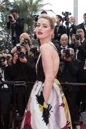 Amber Heard  Montée des marches du film « Plaire, aimer et courir vite » lors du 71ème Festival de Cannes