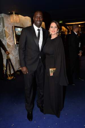 Omar et Hélène Sy à la 11ème cérémonie des Globes de Cristal au Lido à Paris en 30 janvier 2017