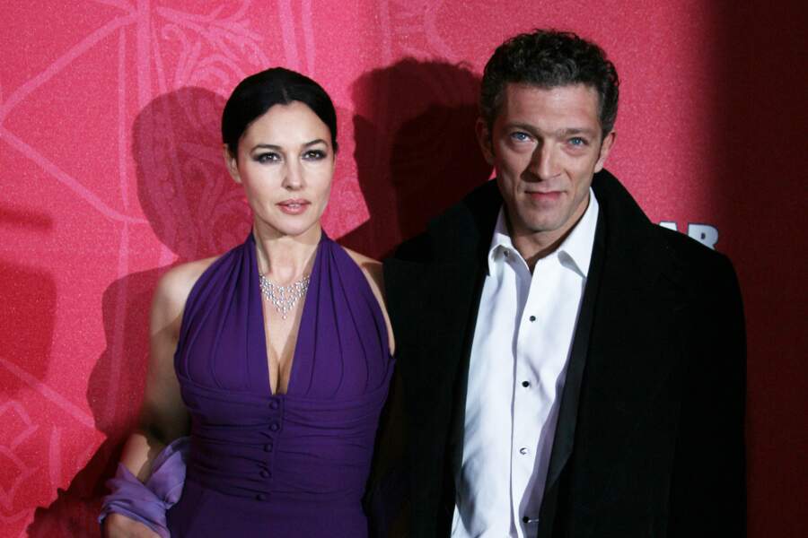 Monica Belluci et Vincent Cassel assistent à la cérémonie des Cesar en 2009