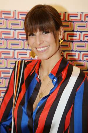 Laury Thilleman, Miss France 2011, à la présentation Lancel, lors de la Paris Fashion Week, le 27 février 2019.