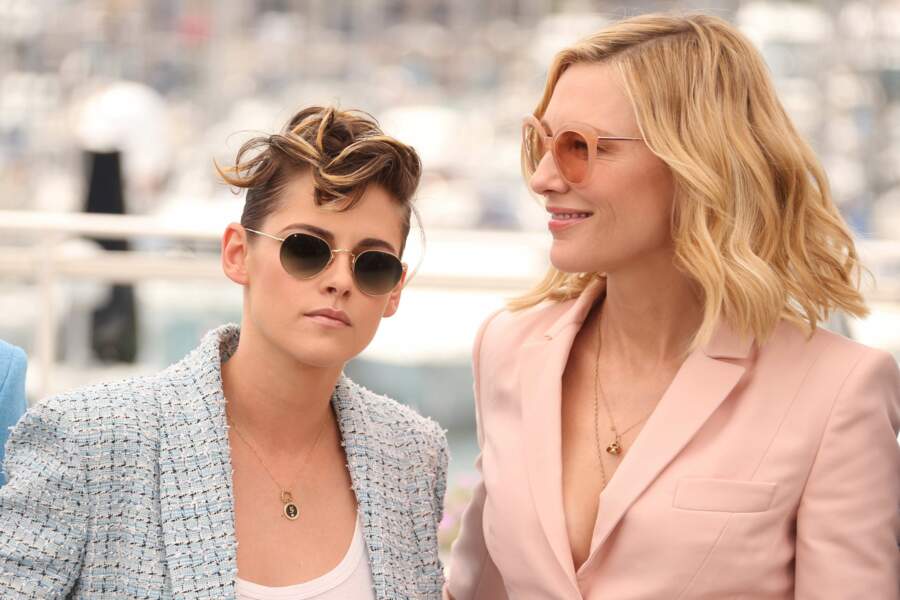 Kristen Stewart et Cate Blanchett, complices lors du photocall du jury à Cannes