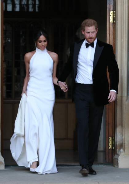 Harry et Meghan quittent le château de Windsor en tenue de soirée pour se rendre à la réception à "Frogmore House" 