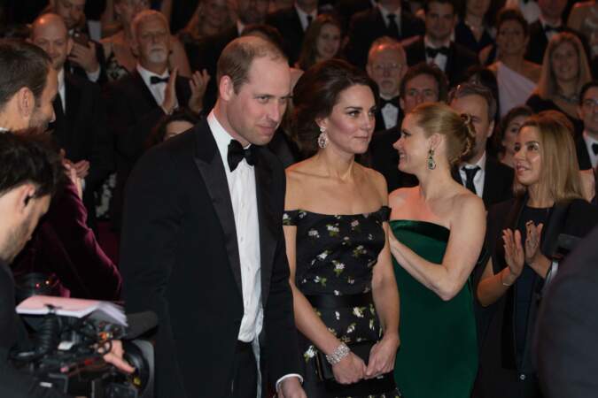 Le prince william et Kate Middleton, les épaules nues aux Bafta awards