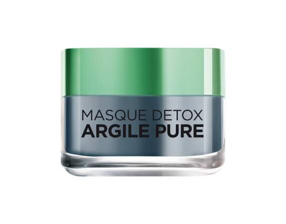 Masque Detox Argile Pure, L'Oréal Paris, 8,90 €, loreal-paris.fr