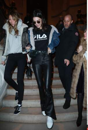 Kendall Jenner à la sortie du défilé Alexandre Vauthier Haute Couture, en janvier dernier