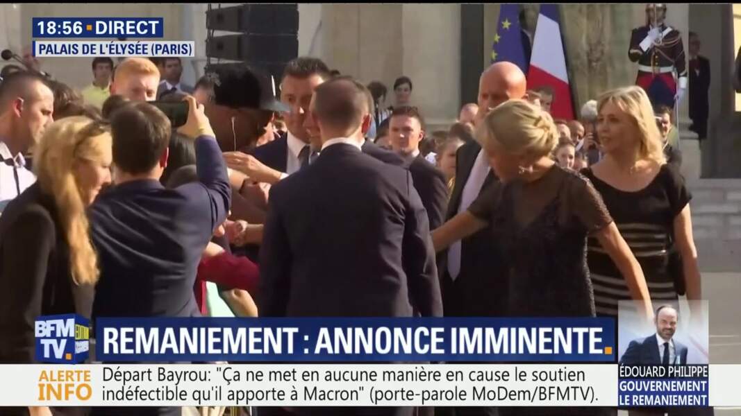 Bain de foule pour le président et son épouse Brigitte Macron