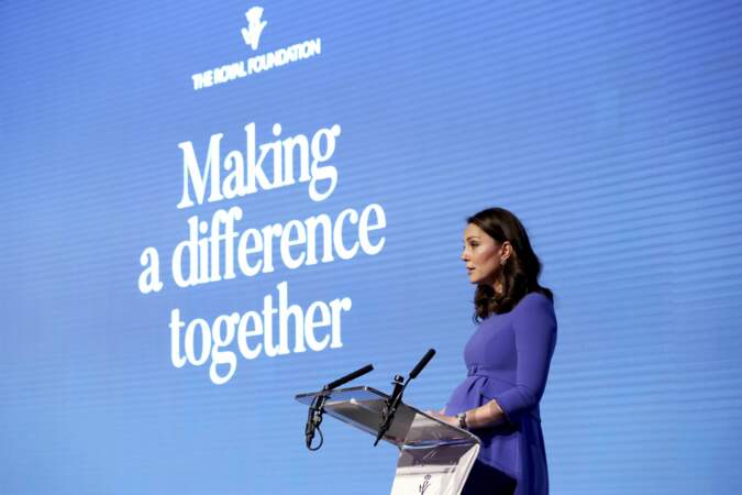 Kate Middleton prend la parole au forum annuel de la Fondation Royale