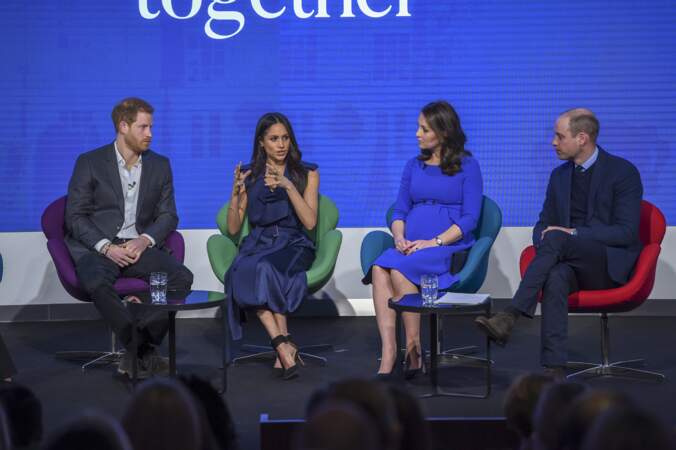 Meghan Markle, Harry, William et Kate Middleton au premier forum annuel de la Fondation Royale