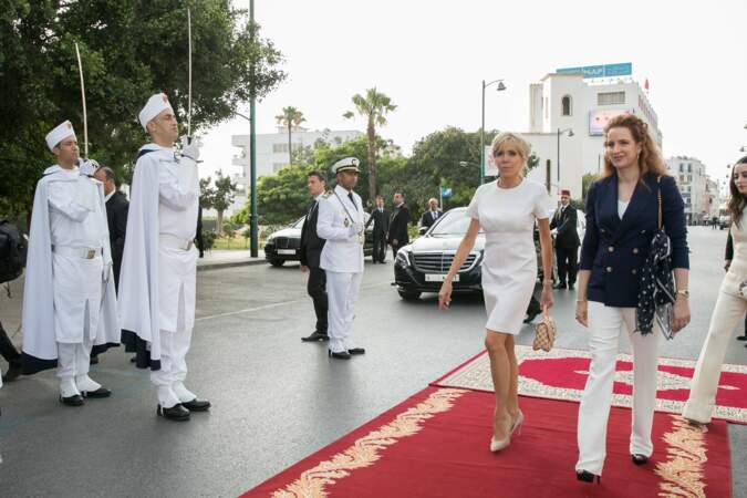 Accueil fastueux et amical pour Brigitte Macron au Maroc