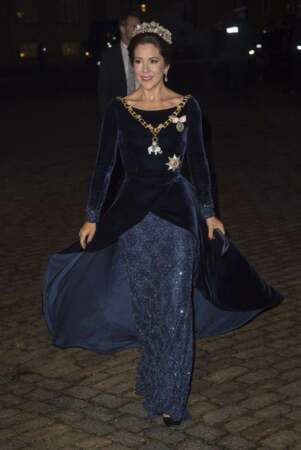 La princesse Mary de Danemark radieuse à la réception du Nouvel An au Palais d'Amalienborg